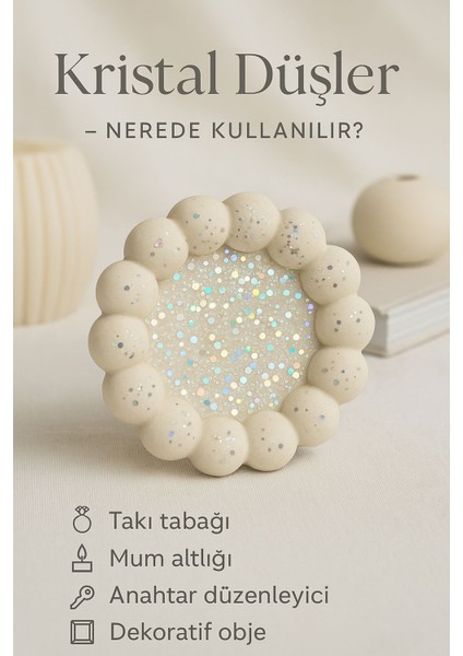 Parıltılı Bubble Sunumluk Pinterest Tabak Taş Tozu Kristal Düşler fiyatları