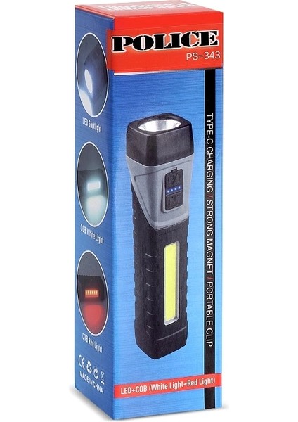 Police PS-343 Şarjlı El Feneri