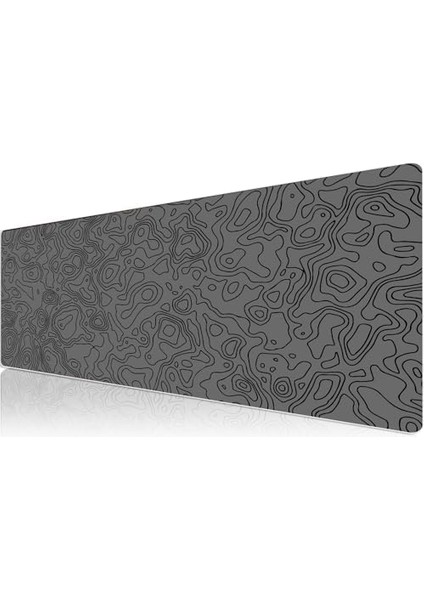 Pro - 3 Farklı Model Dikişli Kenar 120X60 cm Oyuncu Gaming Mouse Pad ( Grey Map ) fiyatları