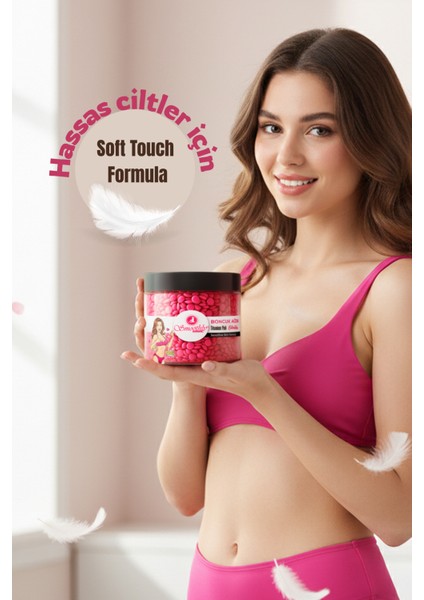 Hassas Ciltler Için Pudralı Soyulabilen Boncuk Ağda 300G + Karınca Yumurta Yağ - Yedek Set modelleri