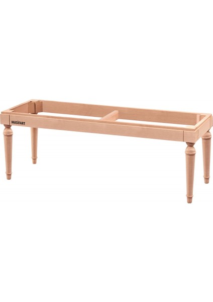 Marianne 120 Lik Kasalı Tornalı Puf Cilasız Ham