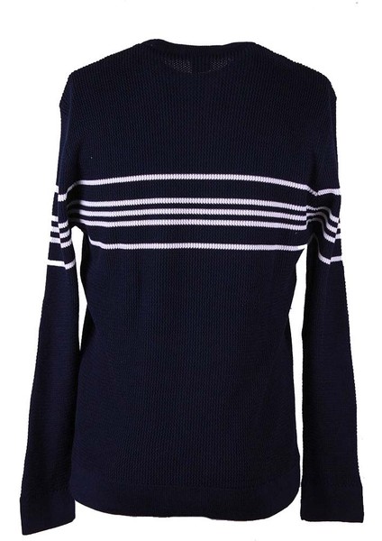 O Yaka Lacivert Erkek Kazak 18062 modelleri