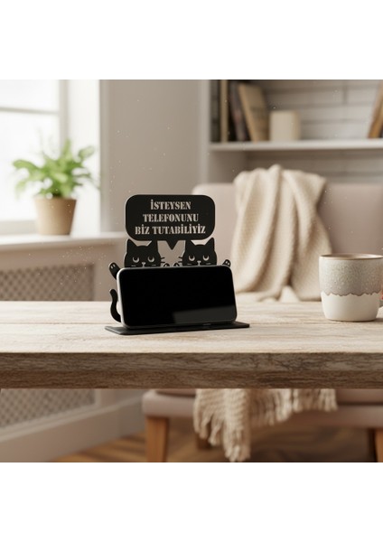 Metal Siyah Kedili Komik Tasarım Telefon Standı indirimleri
