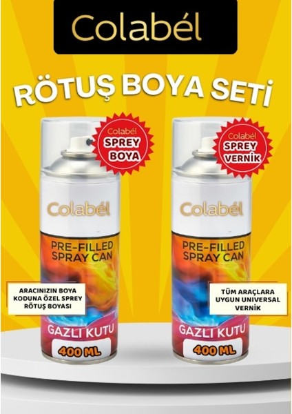 Renault Kod: Rpp Bleu Dragge 400ML Sprey Rötuş Boya + Vernik