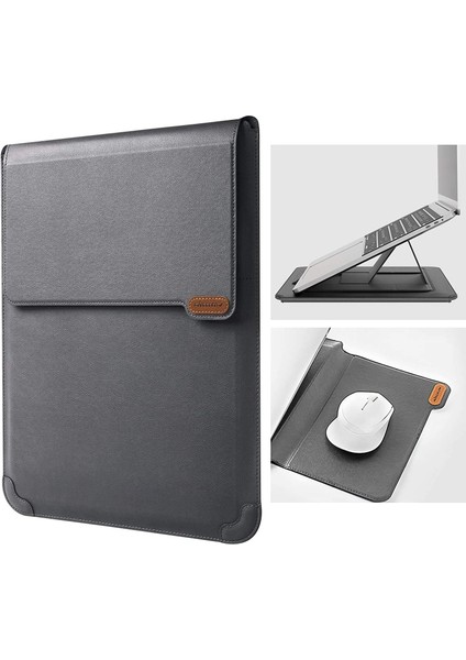 15.6" Dizüstü Bilgisayar Kılıfı [ayarlanabilir Dizüstü Bilgisayar ve Fare Altlığı] Iş Darbeye Dayanıklı Pu Laptop Çantası 16" / 15" Pro 15.6" Hp Acer, Gary Için