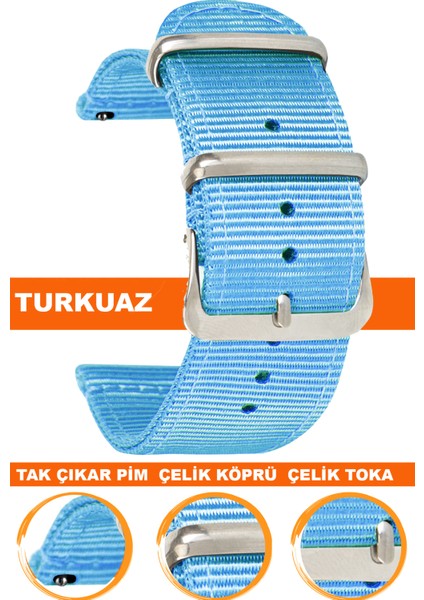 tcl mt42 mt42x mt43 mt46 akıllı çocuk saati uyumlu premıum nato kumaş tekstil saat kordonu kayışı f39clds-m