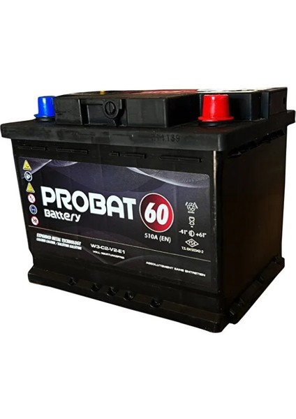 12V 60AH Otomobil Aküsü 2 Yıl Garantili