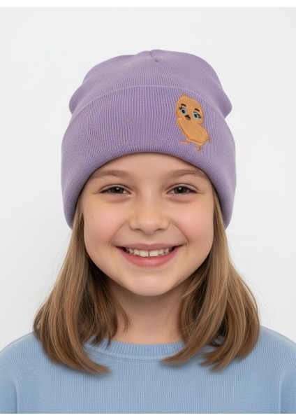 Civciv Desenli Unisex Çocuk Bere