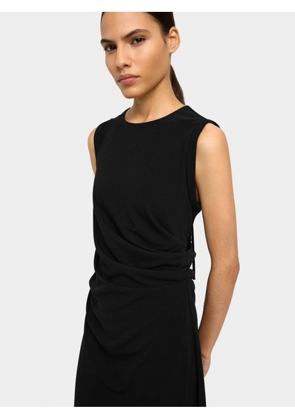 Drapeli Midi Elbise modelleri