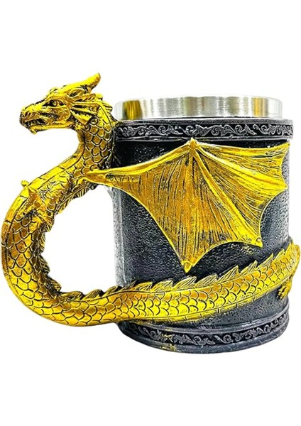 Augen 3D Skull Kupa – Çelik & Reçine Gothic Tasarım CL-220084