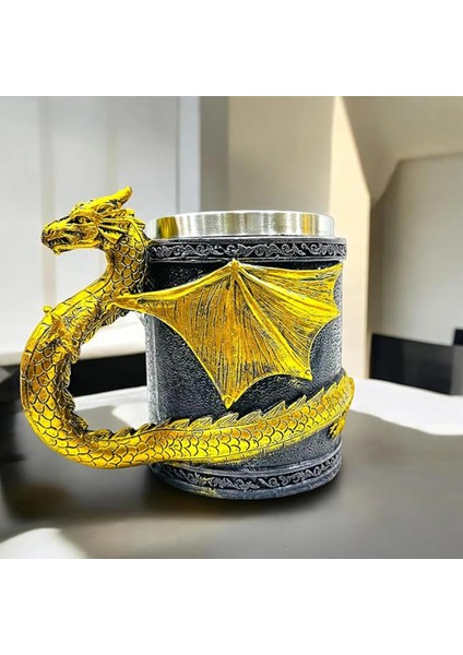 Augen 3D Skull Kupa – Çelik & Reçine Gothic Tasarım CL-220084 modelleri