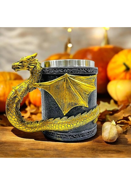 Augen 3D Skull Kupa – Çelik & Reçine Gothic Tasarım CL-220084 fırsatları