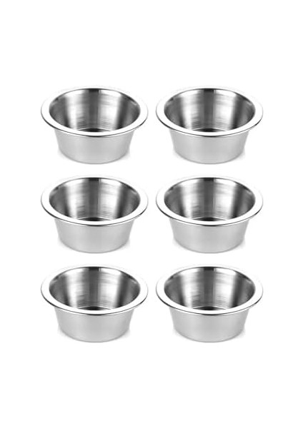 Kt Home Sosluk 6 Lı Paslanmaz Çelik Mini Kase Lokumluk Reçellik Çerezlik Sosluk 6 Adet 8 cm Metal fiyatları