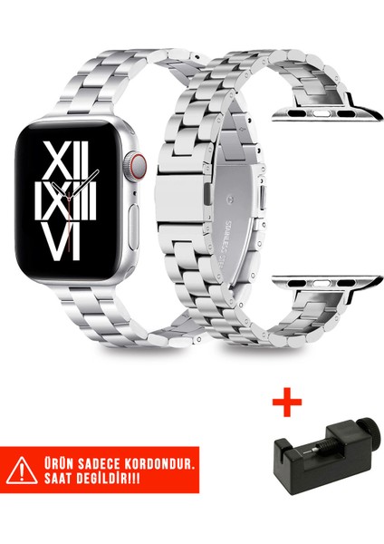 Apple Watch Seri 2/3/4/5/6/7/8/9/se 38MM 40MM 41MM ve Seri 10/11 42MM Uyumlu Ince Metal Kordon