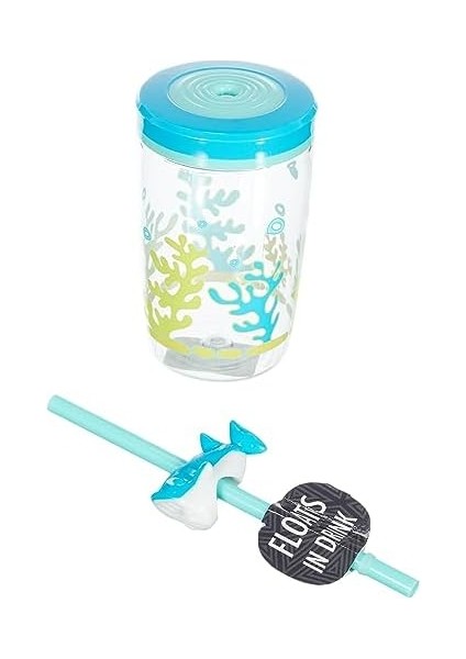 Yüzen Köpek Balığı Pipetli Tritan 470 Ml, Mavi modelleri