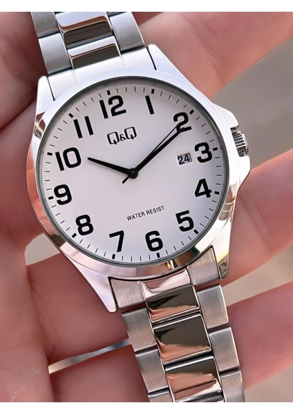 Çelik Kordon Takvimli Kadran 2 Yıl Garantili 3 Atm Suya Dayanıklı Erkek Kol Saati QQ.E2004.A1 modelleri