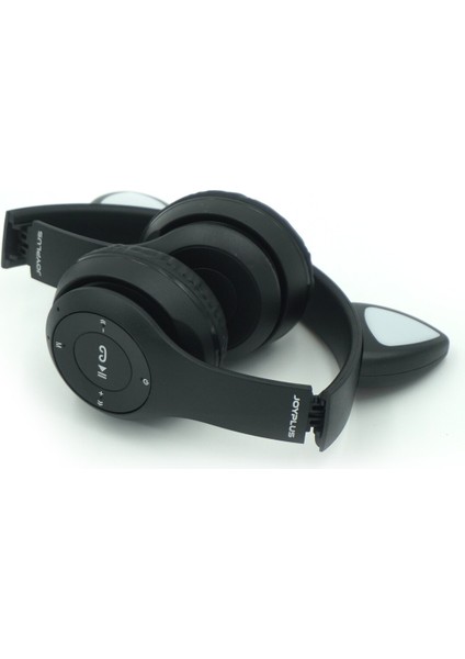 JP-1302 P47M Katlanabilir Kedi Kulaklı Işıklı Kablosuz Kulak Üstü Kulaklık modelleri