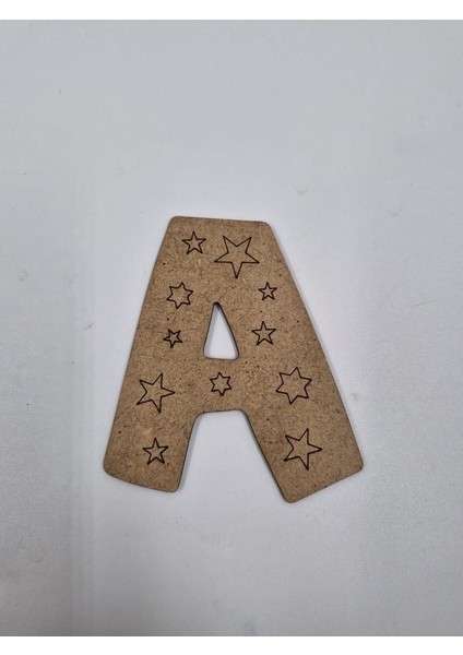 1 Adet Ahşap A Harfi Boyama Okul Dıy Etkinlik Aktivite Sanat 10 cm