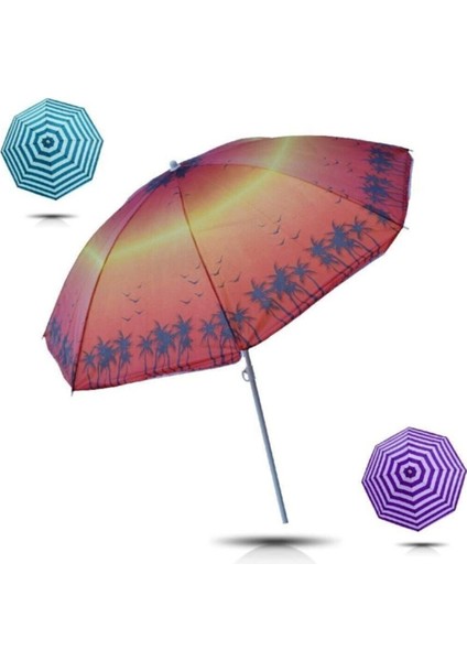 Turuncu Plaj Şemsiyesi, Hafif ve Renkli Yaz Keyfi Için Ideal fiyatları