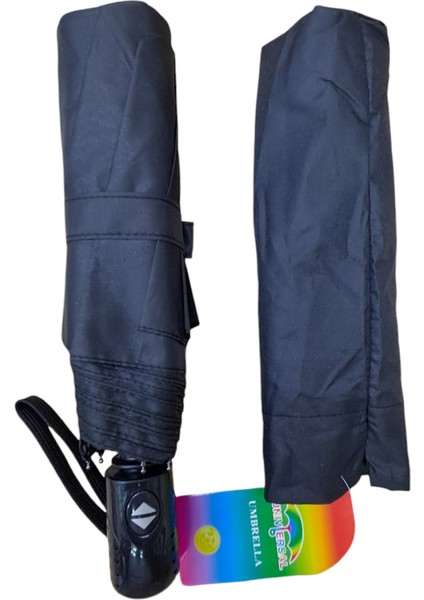 Tam Otomatik 8 Telli Siyah Şemsiye, Pratik ve Dayanıklı Koruma fırsatları