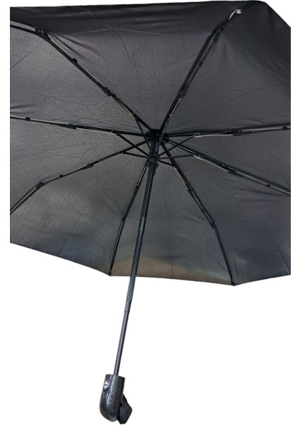 Tam Otomatik 8 Telli Siyah Şemsiye, Pratik ve Dayanıklı Koruma