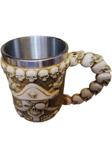 Korsan Kuru Kafa Modelli Metal Kupa CL-2006