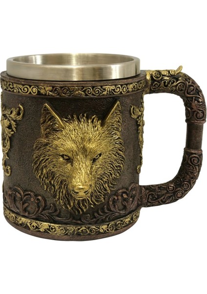 Kurt Detaylı Çelik Kupa CL-6901