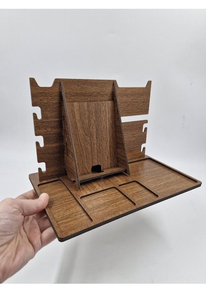 Ahşap Masaüstü Telefon Tutucu Organizer 20 cm x 17 cm x 17 cm fiyatları