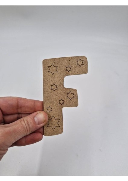 1 Adet Ahşap F Harfi Boyama Okul Dıy Etkinlik Aktivite Sanat 10 cm fiyatları