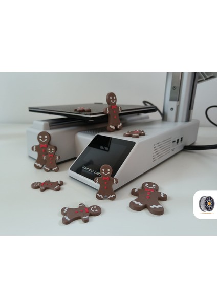 Gingerbread Adam Mini Dekor Seti – 10’lu (Büyük 6 cm / Küçük 4 Cm)