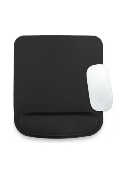 Kare Bilek Destekli Konfor Kaymaz Ergonomik Mouse Pad Siyah Siyah modelleri