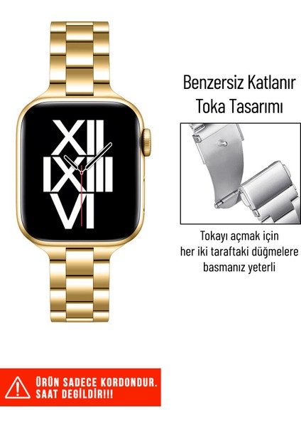 Apple Watch Seri 2/3/4/5/6/7/8/9/se 38MM 40MM 41MM ve Seri 10/11 42MM Uyumlu Ince Metal Kordon fiyatları