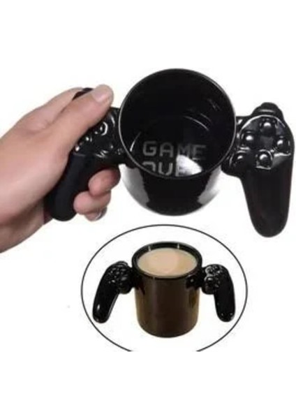3D Tasarım Game Over Kupa Bardak – Joystick Kulplu Cl-K3 | Consolex Lisanslı Ürün modelleri