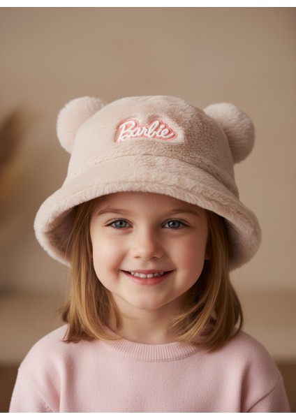 Kulaklı Peluş Kız Çocuk Kova Bere