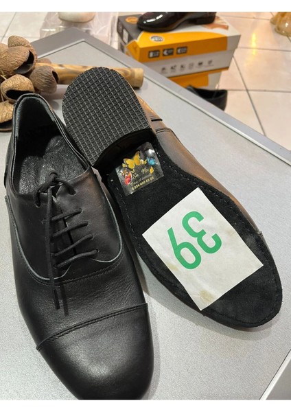 Siyah Deri Erkek Maskaratlı Çarık Tango , Dans ve Salon Ayakkabısı fırsatları