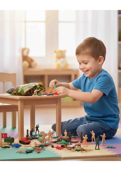 ​💂 40+ Parça Mini Asker Figürleri Seti - Çocuklar Için Dev Maceralar! 🎖️ fiyatları