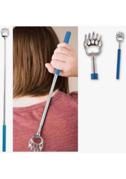 Metal Sırt Kaşıma Kaşığı Aleti Aparatı Pratik Kolay Teleskopik indirimleri