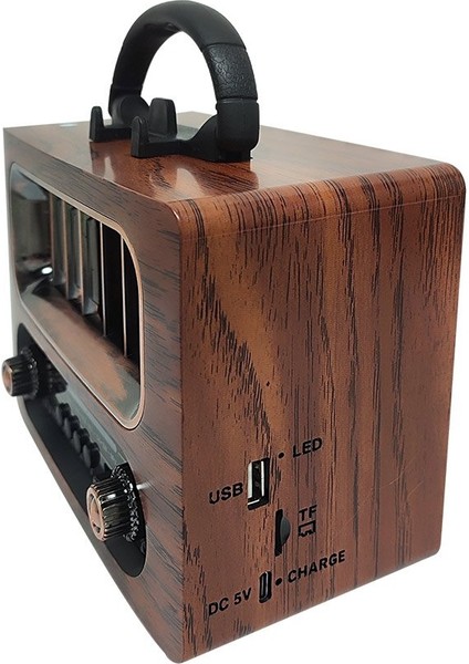 Retro Ahşap Tasarım Bluetooth Radyo - Usb/tf Kart Destekli, Şarjlı Taşınabilir Müzik Çalar modelleri