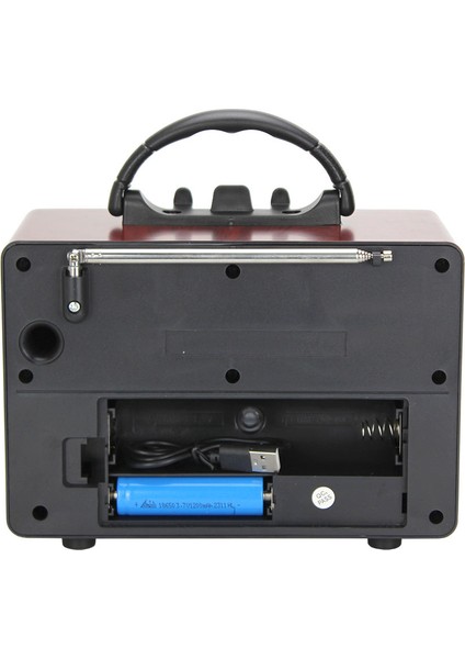 Retro Ahşap Tasarım Bluetooth Radyo - Usb/tf Kart Destekli, Şarjlı Taşınabilir Müzik Çalar indirimleri