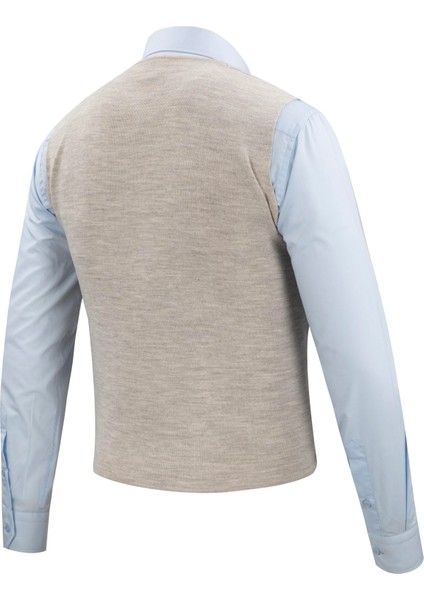 Erkek Düğmeli Spor / Regular Triko Örme Kolsuz Yelek - 4241LS indirimleri