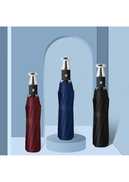 Şık Lacivert Şemsiye, Zarif ve Dayanıklı Koruma Aksesuarı indirimleri