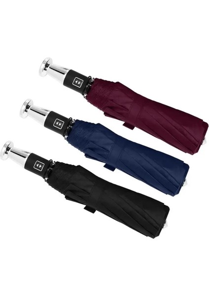 Şık Lacivert Şemsiye, Zarif ve Dayanıklı Koruma Aksesuarı