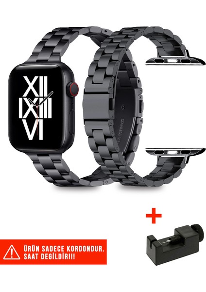Apple Watch Seri 2/3/4/5/6/7/8/9/se 38MM 40MM 41MM ve Seri 10/11 42MM Uyumlu Ince Metal Kordon