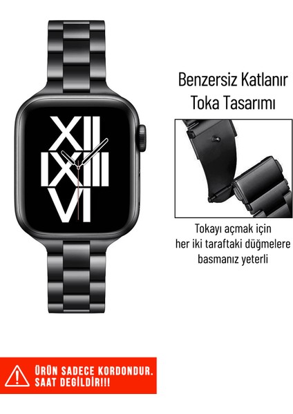Apple Watch Seri 2/3/4/5/6/7/8/9/se 38MM 40MM 41MM ve Seri 10/11 42MM Uyumlu Ince Metal Kordon fiyatları