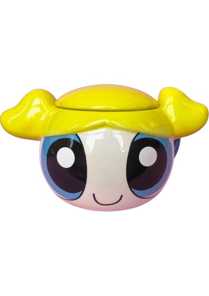 Powerpuff Girls Bubbles Sarı Saçlı Mavi Gözlü Seramik Kupa CL-PYM010-2 – Consolex Orijinal Ürün