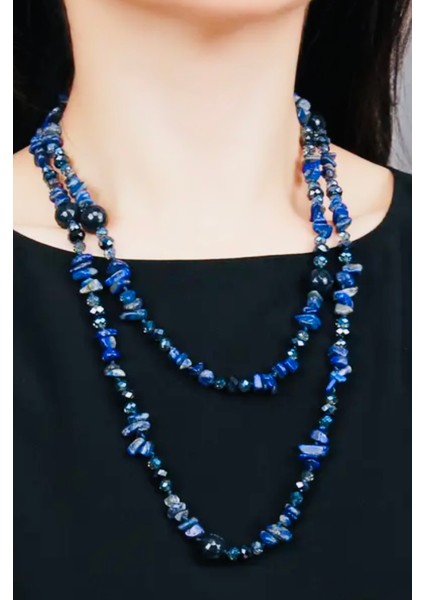 Lapis Kristal Aksesuarlı Kolye ALEV DOĞALTAŞ TAKI