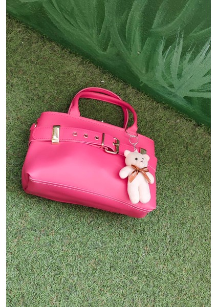 Peluş Ayı Charmlı Kadın Omuz Çantası – Pembe Renk & Peluş Ayıcık Detaylı Kadın Çanta fiyatları