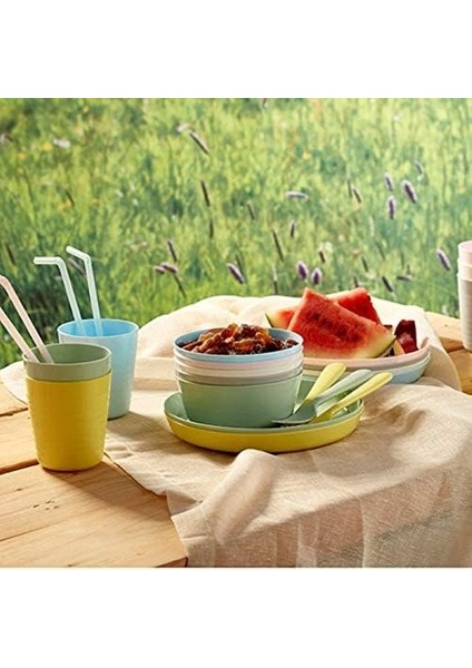 704.613.85 Kalas 18 Parça Sofra Takımı Seti, Karışık Renkler, Bir Çocuğun Yiyecekleri Kesmesi ve Bölmesi Daha, Çocukların Küçük Ellerinde Tutması, Bıçağın Kenarı Vardır fiyatları