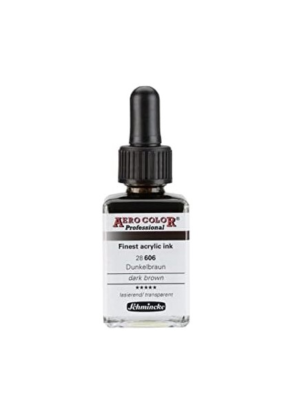 Aero Professional Akrilik Mürekkebi 28 ml 606 Dark Brown