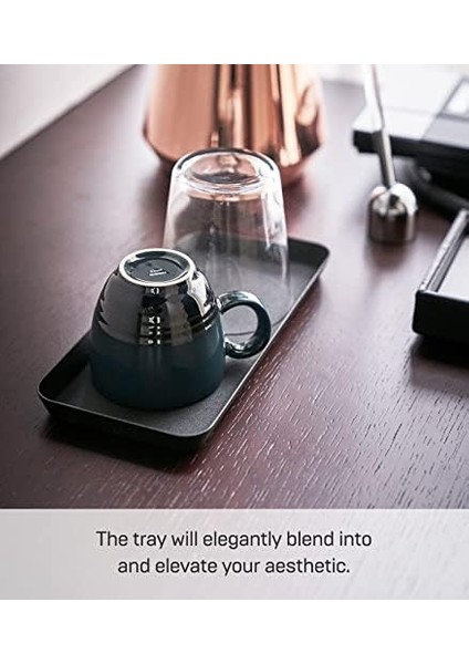 Ev Kule Başlıca Tepsisi L Siyah, Düz, 3.5 "u x 3.5" G x 1.6 "h